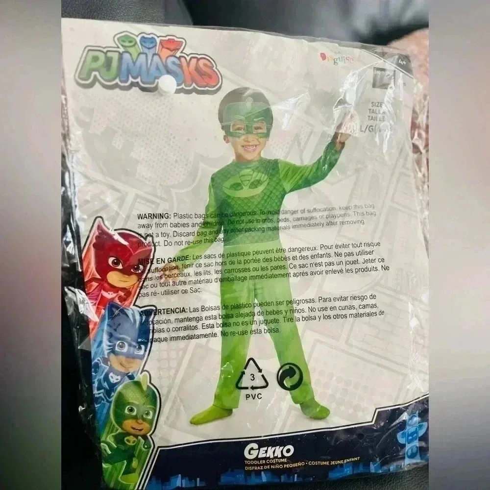 PJ MASKS KIDS COSTUME SIZE Large 4-6